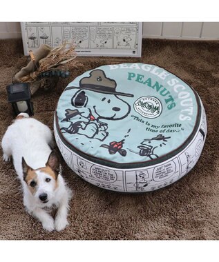 PET PARADISE スヌーピー クッション (60cm) ビーグルスカウト柄 50周年 ビーグルスカウト
