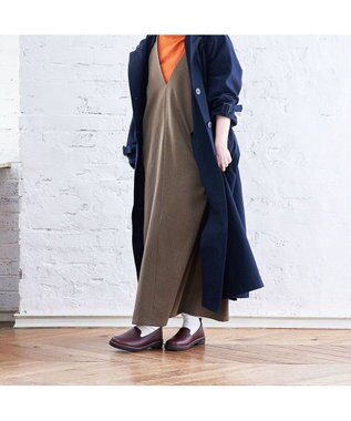 ing <ing>【サスティナブル】ボリュームソールスリッポンシューズ レッド