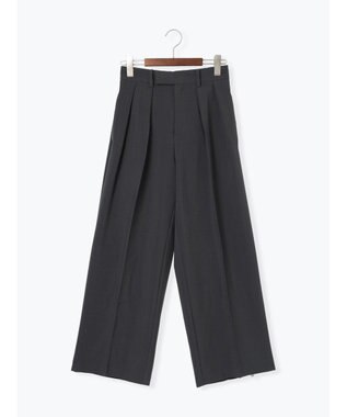 Te chichi ワイドスラックス(セットアップ可)《2025Autumn catalog vol.2 item》 チャコールグレー