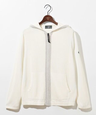 JOSEPH ABBOUD MOUNTAIN 【エコ素材・軽量・通気性・速乾性】ペーパーヤーンパーカー ホワイト系