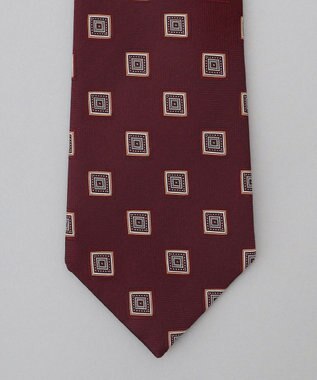 GOTAIRIKU 【日本製】西陣ネクタイ_小紋柄 レッド系4