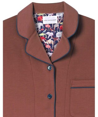 une nana cool 【綿混】ハイゲージダブルエアー 長袖開襟パジャマ MADE WITH LIBERTY FABRIC