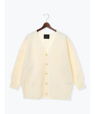 Te chichi コクーンVネックカーディガン オフホワイト