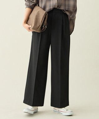 【LEE掲載/6サイズ展開/裏起毛/ウエストゴム】ウォームワイドパンツ