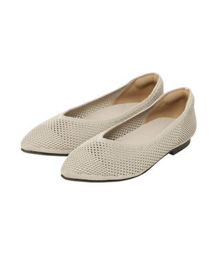 AMERICAN HOLIC 【整履き】メッシュニットフラットパンプス Beige
