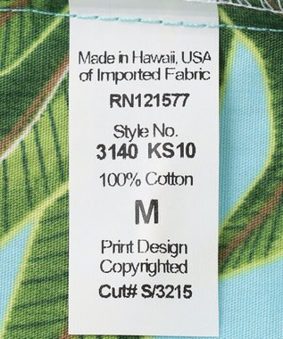 JOSEPH ABBOUD 【ハワイの老舗アロハブランドとコラボ】KAHALA ALOHA　アロハ シャツ ブルー系6