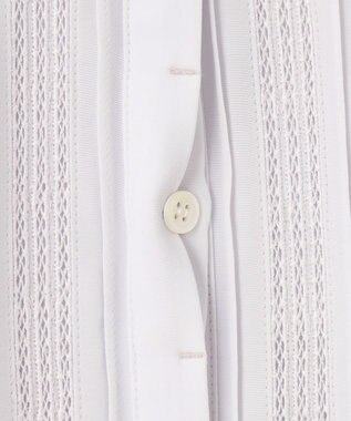 J.PRESS LADIES S 【吸水速乾】プレーティングジャージー ハシゴレース カットソー ライトグレー系