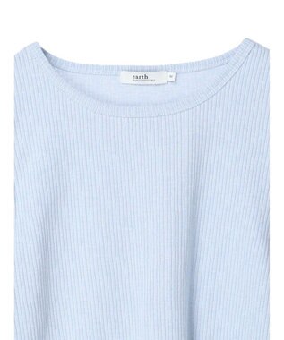 earth music&ecology パフスリーブクレープリブインナー Sax