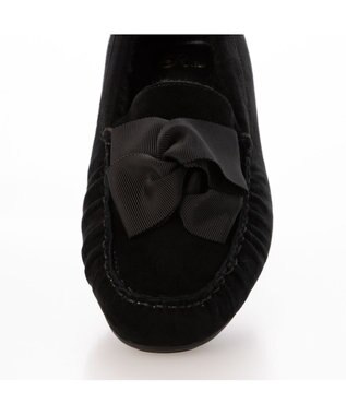 Riz raffinee <Riz raffinee>グログランリボンモカシン ブラックスエード