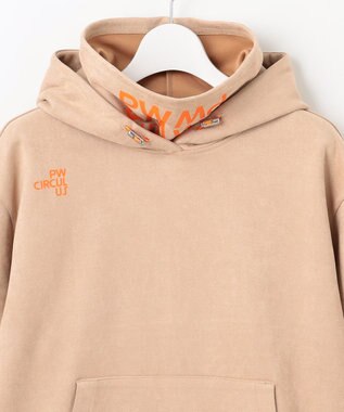 PW CIRCULUS 【WOMEN】スエード調 デタッチャブルフーディ ベージュ系