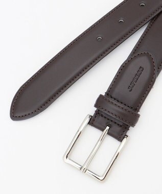 J.PRESS MEN 【定番】スムースレザー ドレスベルト ダークブラウン系