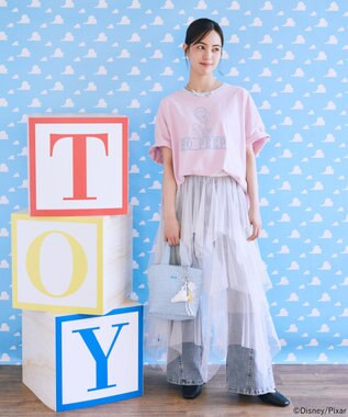 earth music&ecology 【予約】リンガーTシャツ/TOY STORY ピンク