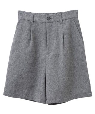 Green Parks ラメツィードショートパンツ Black