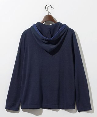 JOSEPH ABBOUD MOUNTAIN 【エコ素材・軽量・通気性・速乾性】ペーパーヤーンパーカー ネイビー系