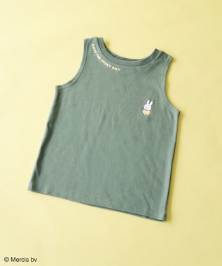 Green Parks ｍｉｆｆｙ／ワンポイント刺しゅうタンクトップ Khaki