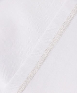 J.PRESS LADIES S 【吸水速乾】プレーティングジャージー ハシゴレース カットソー ライトグレー系