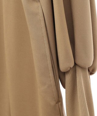 Green Parks ａ．ポンチ袖ボリュームワンピース Beige