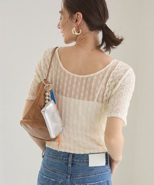 WEGO 【ANGIE VINTAGE】レースTシャツ ホワイトアイボリー