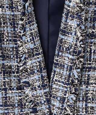 J.PRESS LADIES L ファニーツイード ジレ ネイビー系