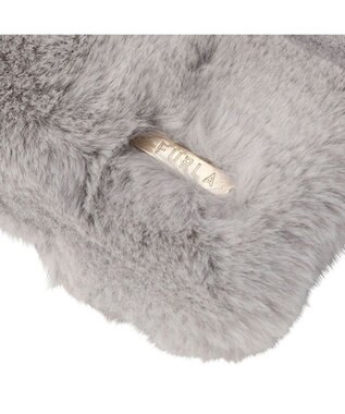 MOONBAT FURLA フェイクファーティアードマフラー ライトグレー