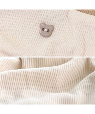 PET PARADISE ペットパラダイス くまちゃん刺繍  プレミアムペティヒート  ロンパース 小型犬 白～オフホワイト