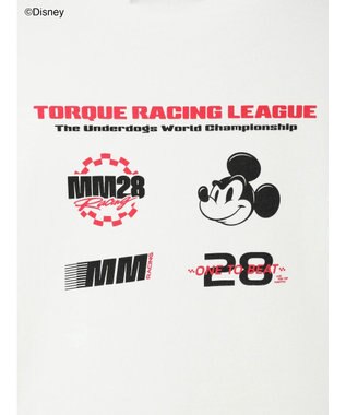 Te chichi 【Disney】MICKEY/ロゴプリントTシャツ オフホワイト