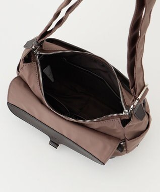 Y'SACCS ミリタリーフラップミニショルダー チョコ