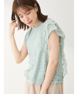 Green Parks ・Ｐｅｔｉｔ　Ｆｌｅｕｒ　フレンチレーシ－ブラウス