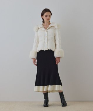 GRACE CONTINENTAL エコファーショートダウンジャケット