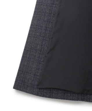 JOSEPH HOMME ニードルパンチグレンチェック　シングルブレストトレンチコート ネイビー系3