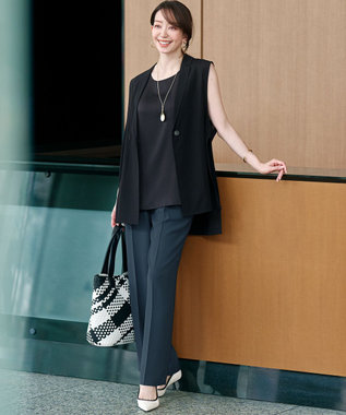 23区 【Oggi5月号掲載】ミスティサテン タンクトップ グレー系