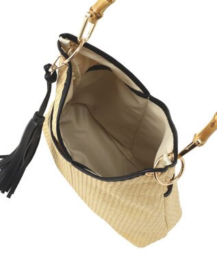 YECCA VECCA 【A4対応】チャーム付き2wayショルダーバッグ Black