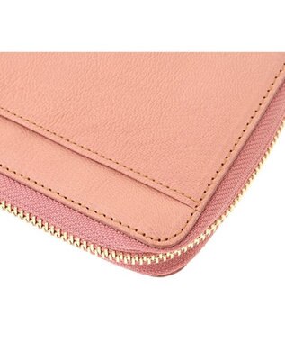 genten フレスコ　Ｌファスナー長財布 ピーチベージュ