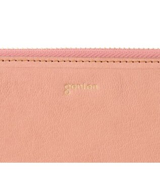 genten フレスコ　Ｌファスナー長財布 ピーチベージュ