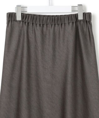 23区 L 【VERY11月号掲載/洗える】ヴィンテージダブルサテン ナロー スカート グレー系