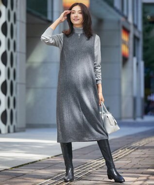 J.PRESS LADIES L 【ご好評につき新色追加！・WEB限定カラーあり・洗える】PRINCE タートルネック ニット トップグレー系