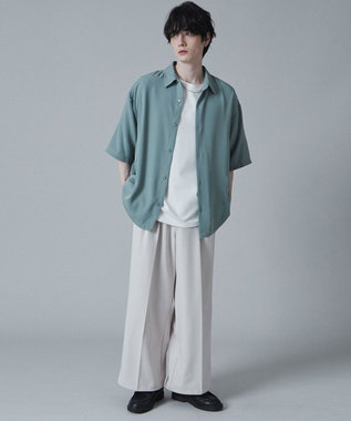 WEGO トロミBIGシャツ（S） グリーン