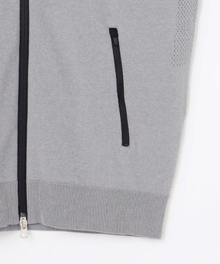 23区GOLF 【MEN】トラックジャケット ホールガーメント ニットジャケット ライトグレー系