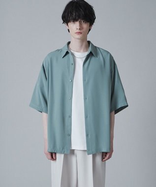 WEGO トロミBIGシャツ（S） グリーン