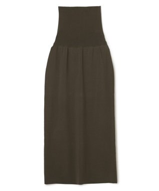 BEIGE， LAURA / ドライタッチ ストレッチニットスカート Khaki