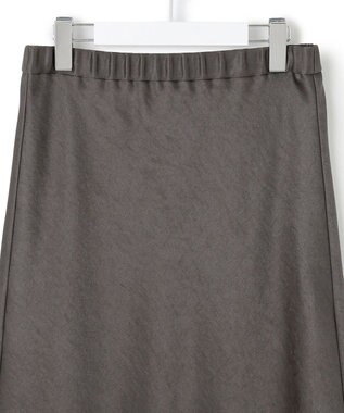 23区 L 【VERY11月号掲載/洗える】ヴィンテージダブルサテン ナロー スカート グレー系