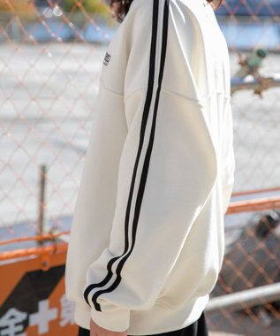 WEGO ヘビーウエイトラインスリーブプルオーバー オフホワイト