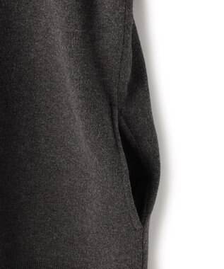 23区 L 【Lサイズ限定/洗える】ヴィスコースストレッチ ニット パーカー グレー系