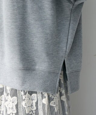 Green Parks オーバーサイズロゴ裏毛プルオーバー Gray Mixture