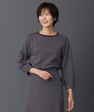  幾何ジャカード カットソー