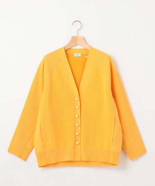 組曲 【洗える・軽量】スポンディッシュニット カーディガン イエロー系