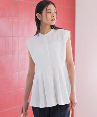 組曲 S 【先行予約】ツイルジャージーペプラム カットソー ホワイト系