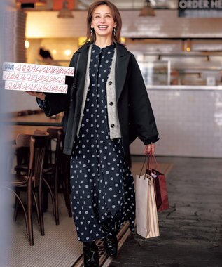 UNFILO アルパカシャギー Vネックカーディガン グレー