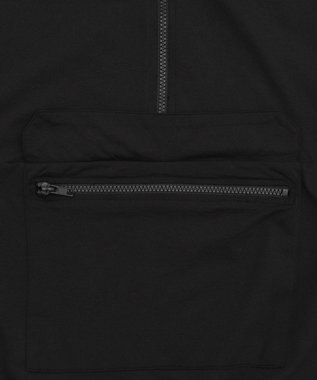 WEGO 【UVカット/吸水速乾/水陸両用/ラッシュガード】ハーフジップアノラックパーカー ブラック