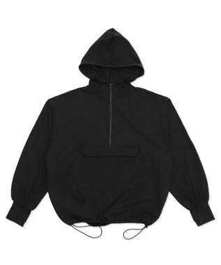 WEGO 【UVカット/吸水速乾/水陸両用/ラッシュガード】ハーフジップアノラックパーカー ブラック